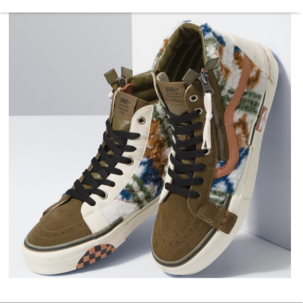 VANS MIXED TEXTILE SK8-HI REISSUE CAP SHOES - Picture 5 of 11
